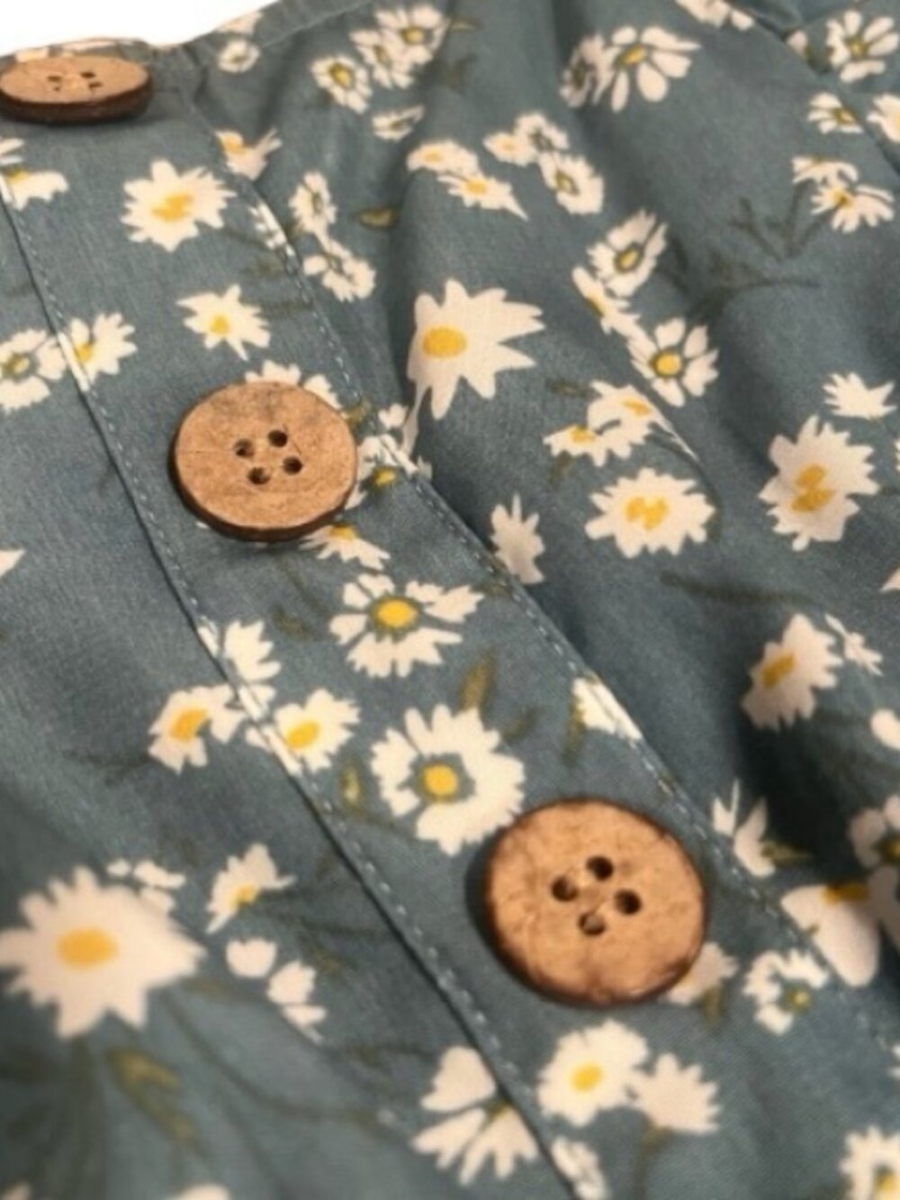 Jenna & Jessie Blue Floral Button Front Dress Girls Size 8 Cottagecore